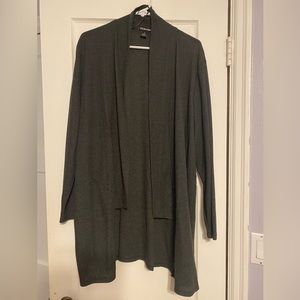 By design open front cardigan.